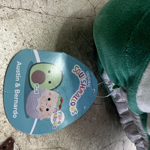 Squishmallow Flip A Mallows 8" Austin and Bernardo/Avocado, Burrito NWT Plush - Picture 3 of 10